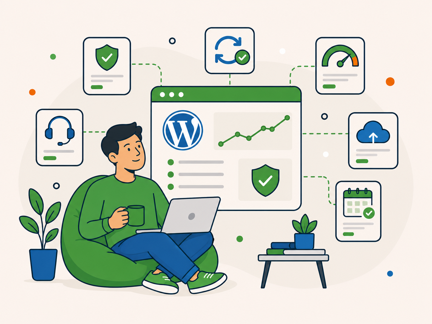 Website owner using a dependable WordPress setup with ongoing support, security and performance care.