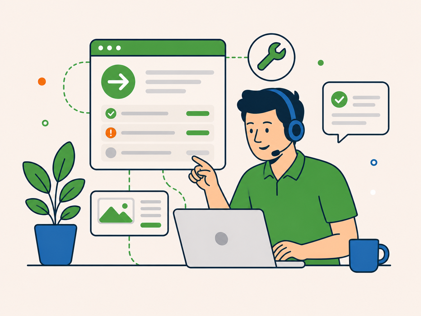 WordPress support specialist identifying and completing the website tasks that matter.