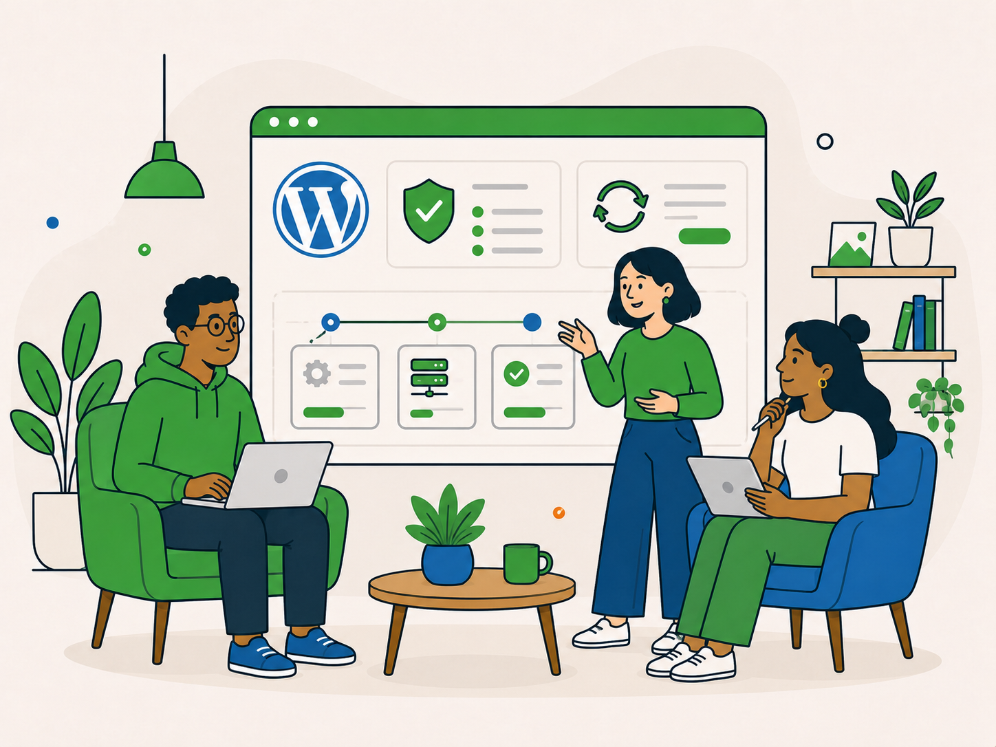 Newt Labs team planning a clearer, calmer approach to dependable long-term WordPress support.