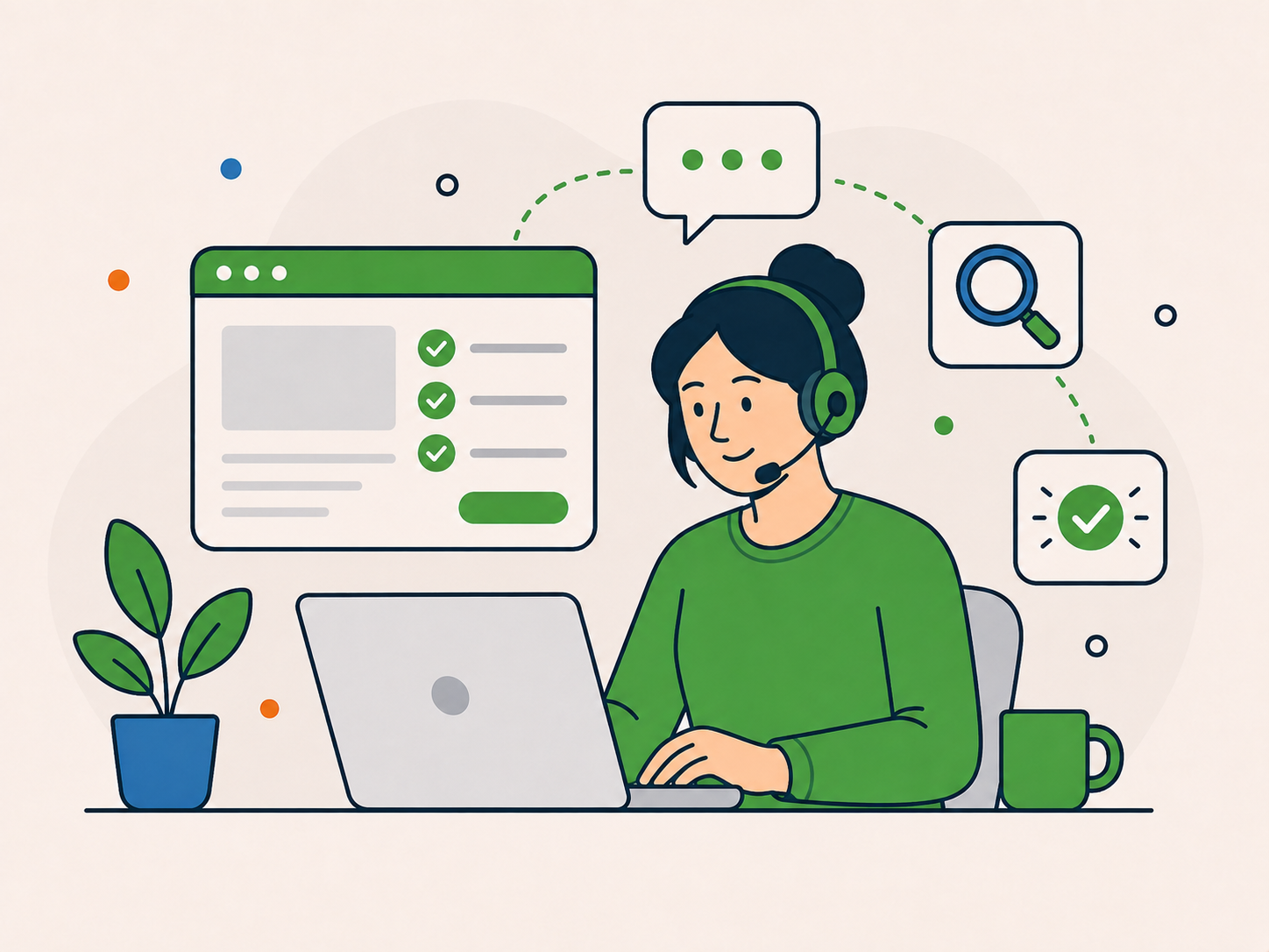 WordPress support specialist diagnosing a website issue and helping a client move forward.