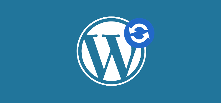 WordPress logo with refresh icon