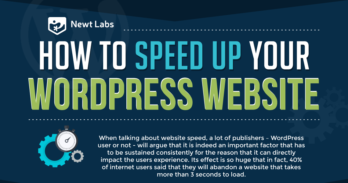 How To Speed Up Your WordPress Website (Infographic) - Newt Labs