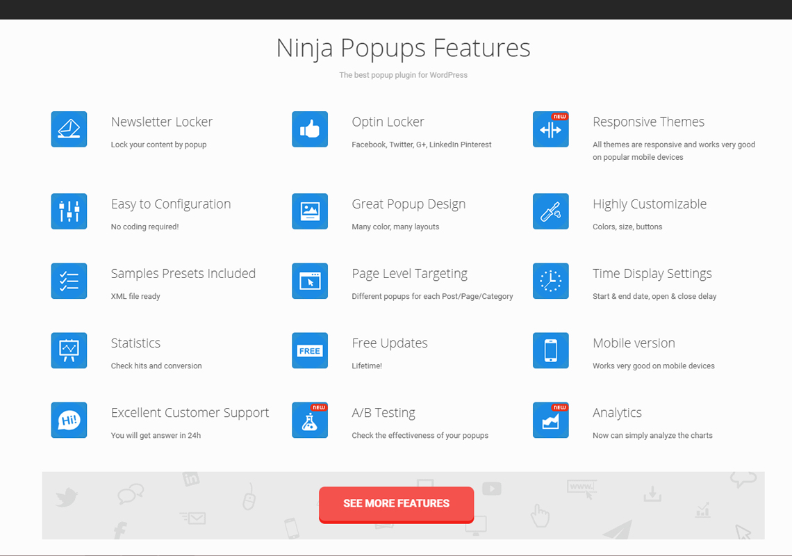 ninja popup plugin