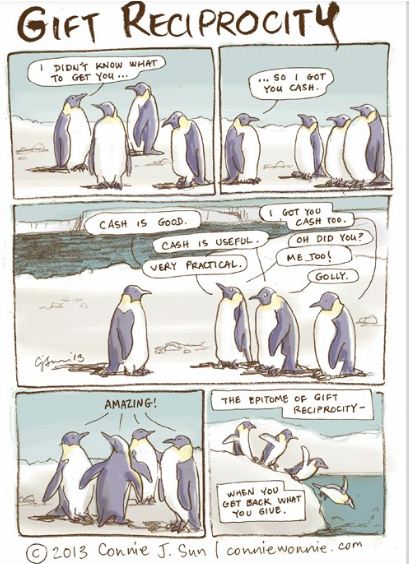 penguins reprocitity sketch