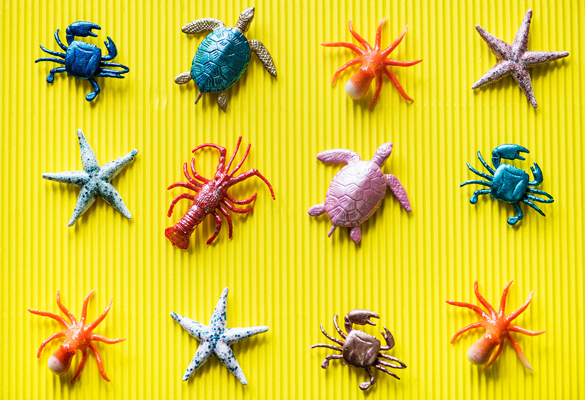 collection of sealife toys