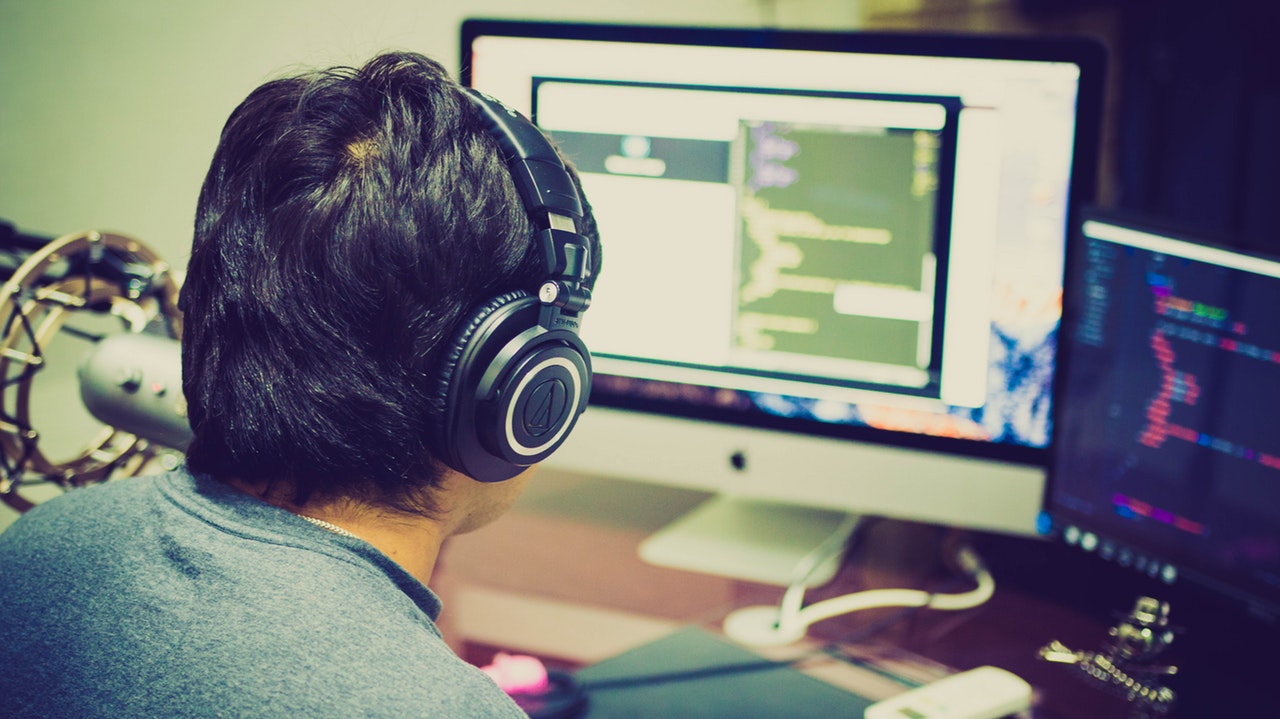 guy coding